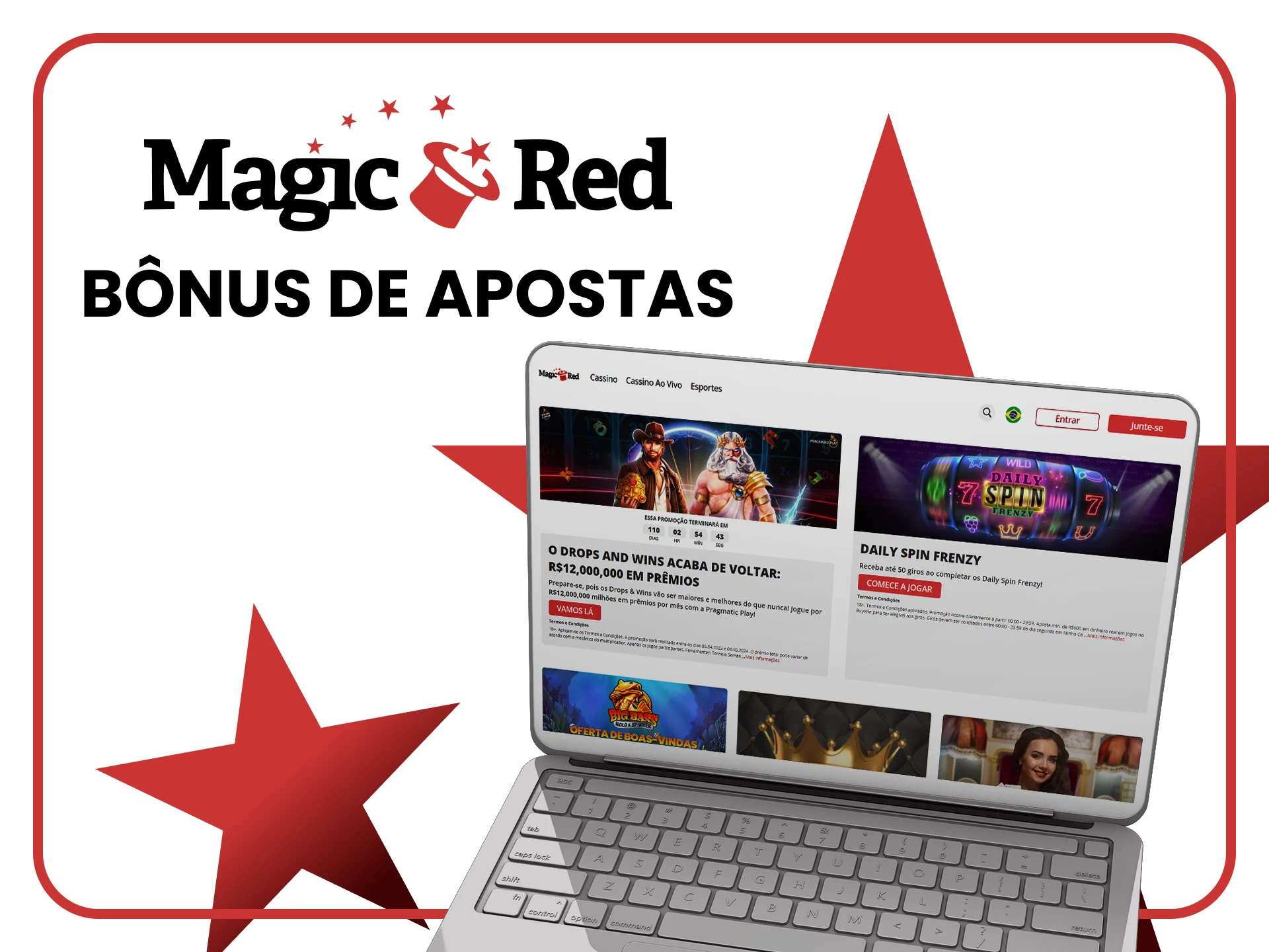 O Magic Red Casino oferece bônus de boas-vindas para novos jogadores.