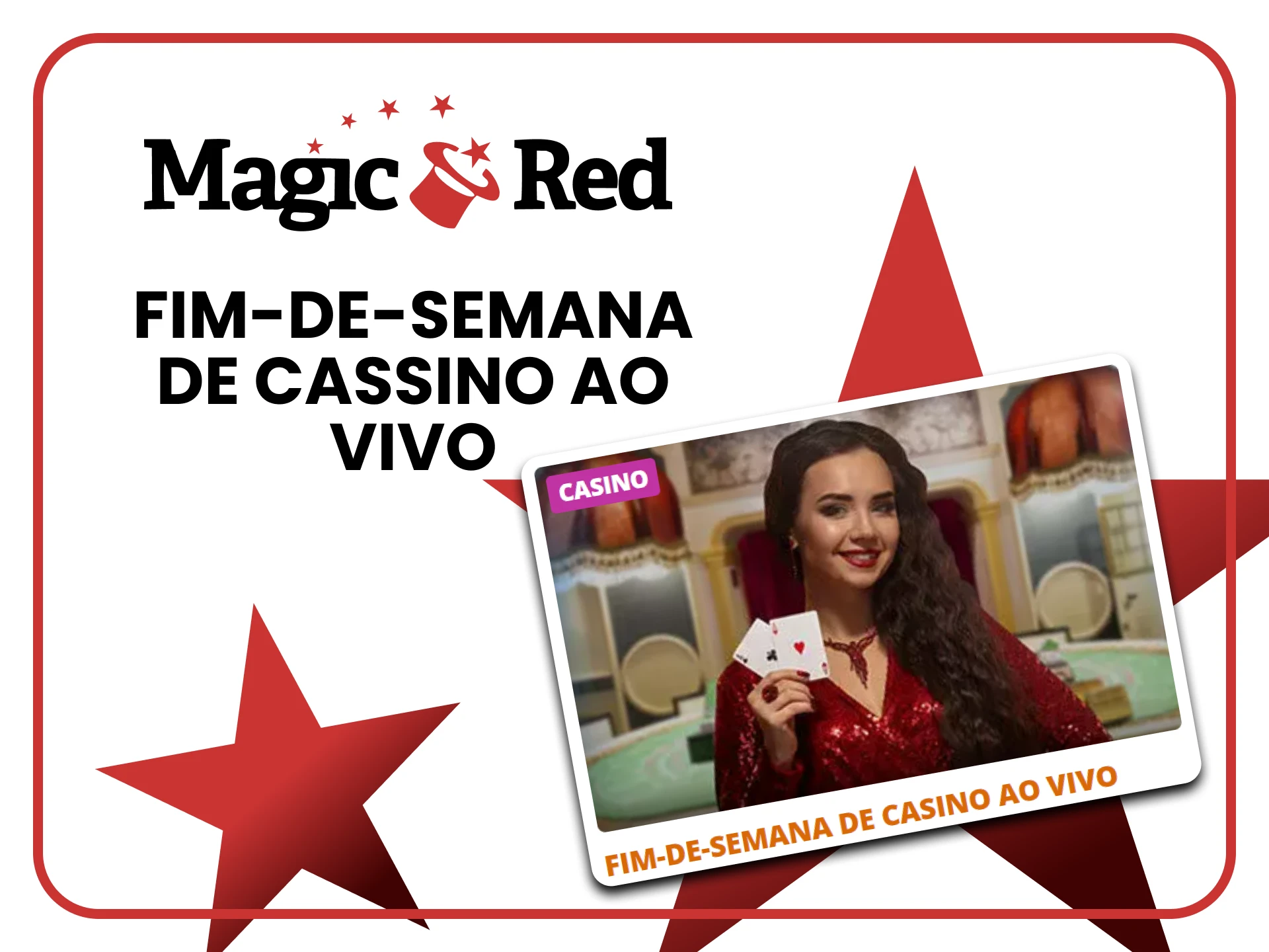 Magic Red oferece bônus para cassinos ao vivo.
