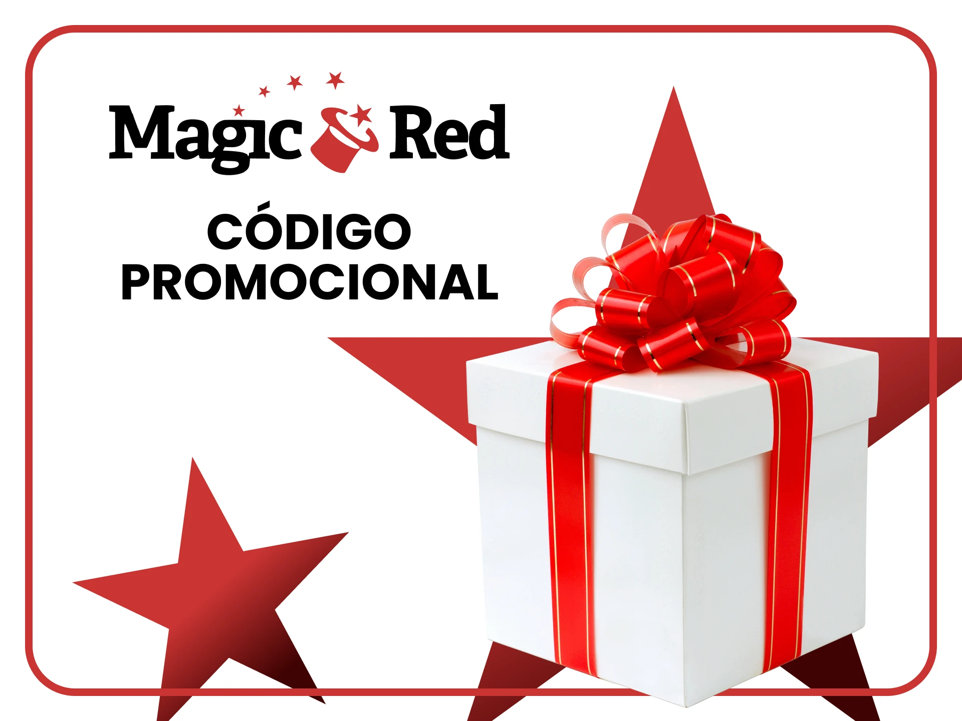 Use o código promocional do Magic Red.