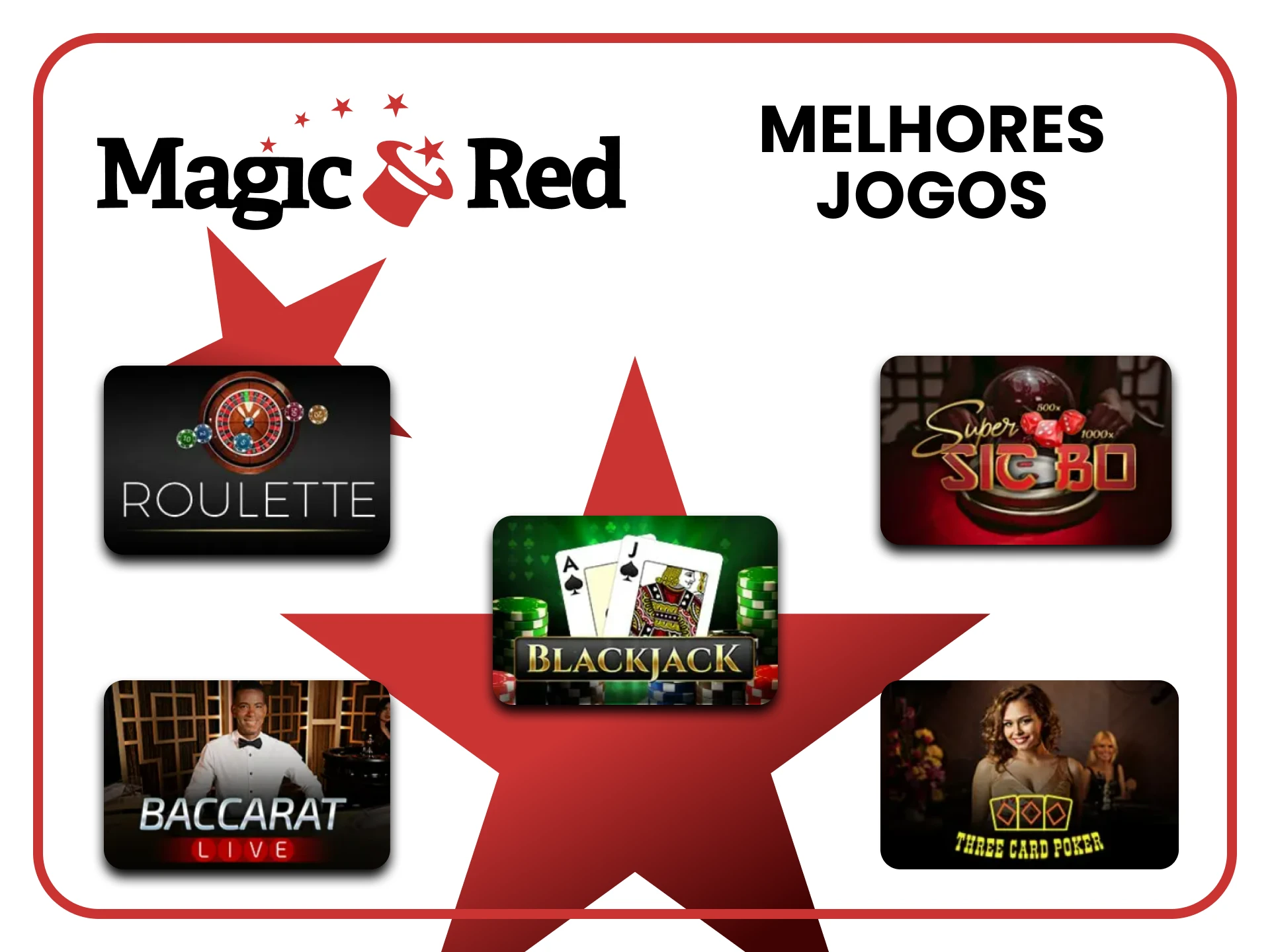 Escolha os melhores jogos na seção de jogos de tabuleiro do Magic Red.